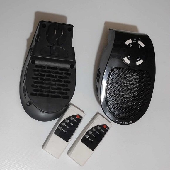 Other - Nearly New Remote Control Black Dual Electric Heater Bundle